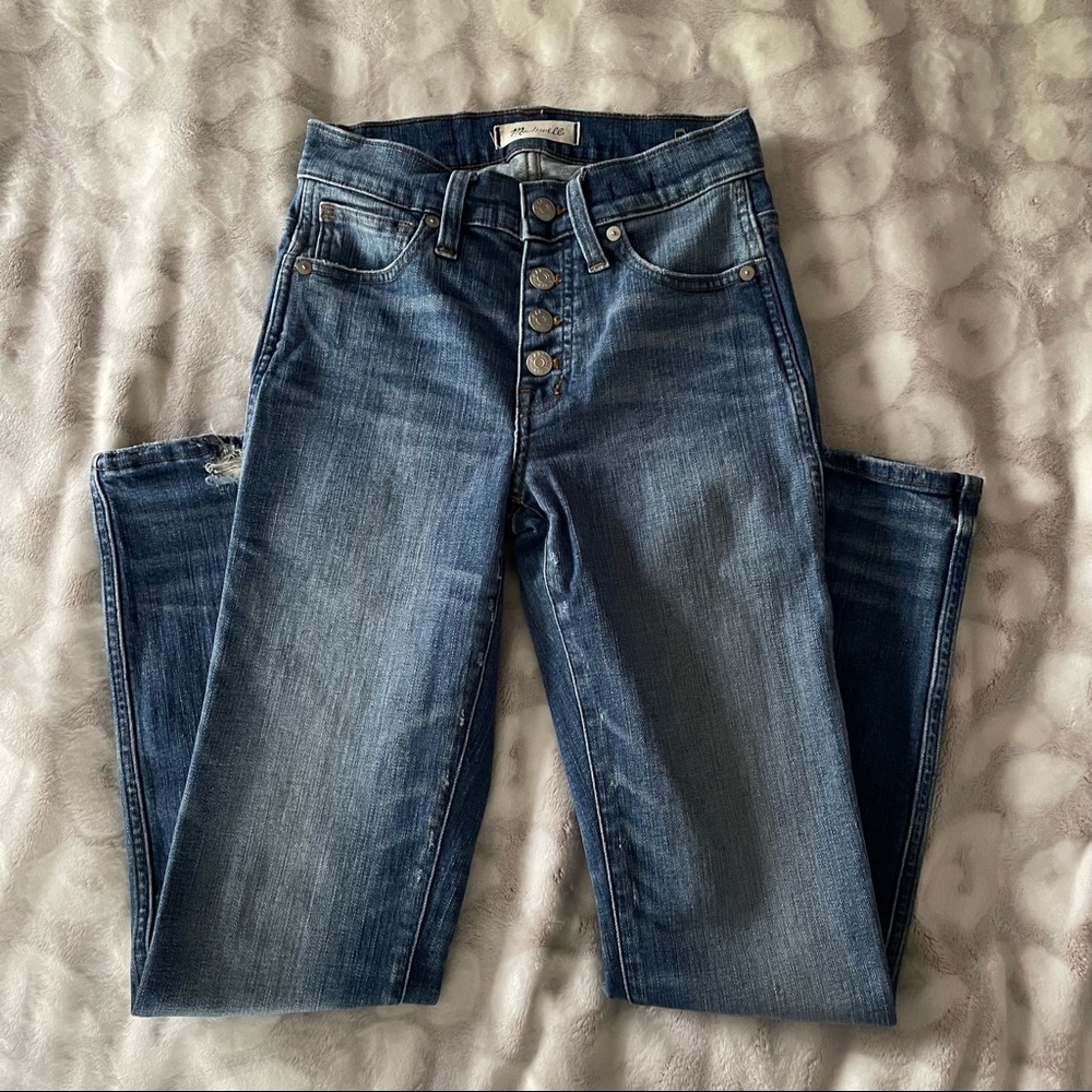 Madewell Slim Straight Button Fly Jeans Size 23